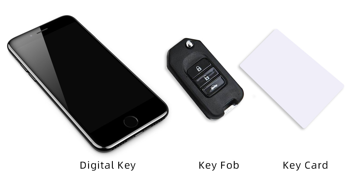 chiave digitale, portachiavi e chiave magnetica