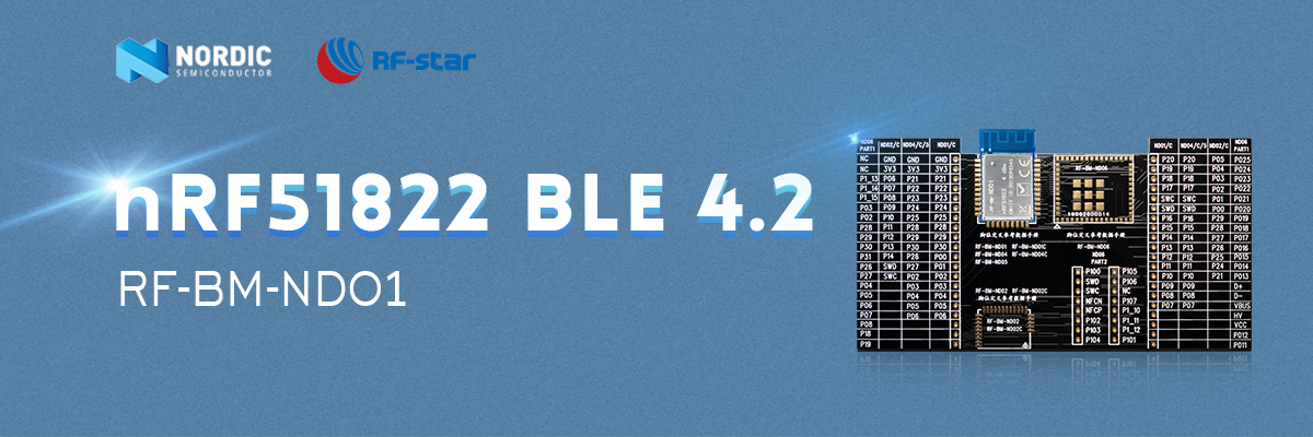 Modulo BLE4.2 con chip Nordic nRF51822 RF-BM-ND01