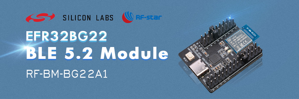 Modulo EFR32BG22 BLE5.2 RF-BM-BG22A1