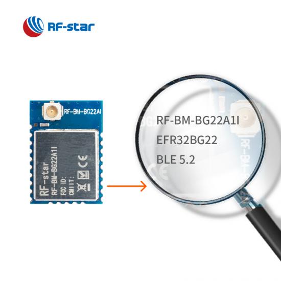 BLE5.2 nEFR32BG22 Module with IPEX antenna