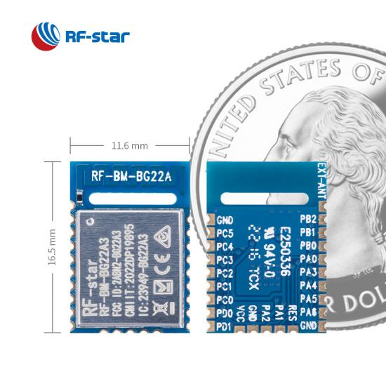 EFR32BG22 Low Power Bluetooth Master Slave Module RF-BM-BG22A3
